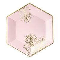 Borden roze-goud (6st) Leaves - thumbnail