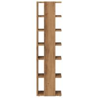 Schoenenkast 28x27x102 cm bewerkt hout artisanaal eikenkleurig - thumbnail