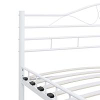 Bedframe metaal wit 120x200 cm - thumbnail