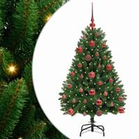 VidaXL Kunstkerstboom met 150 led groen 120 cm pvc en metaal - thumbnail