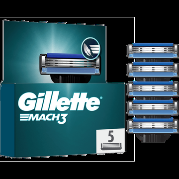 Gillette Mach3 Base 5 Navulmesjes Voor Mannen bij Jumbo Gillette Mach3 Base 5 Navulmesjes Voor Mannen bij Jumbo