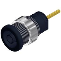 SKS Hirschmann SEB 2630 S1,9 Veiligheids-labconnector, female Bus, inbouw verticaal Stift-Ø: 4 mm Zwart 1 stuk(s) - thumbnail