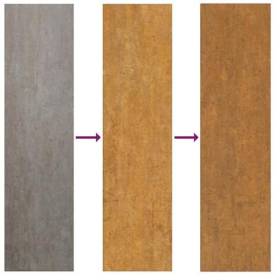 Tuinrand 50 pcs Bruin 100 x 0.05 x 20 cm Cortenstaal