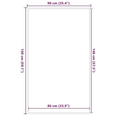 Deurmat 90x150 cm bruin Deurmat 90x150 cm bruin