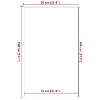 Deurmat 90x150 cm bruin - thumbnail