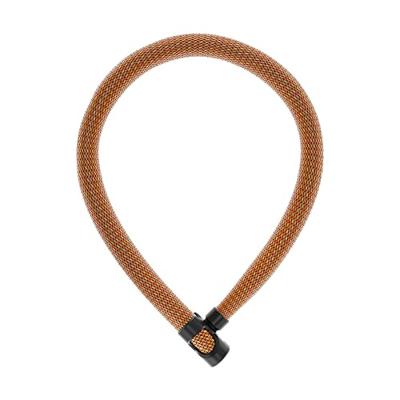 Abus ivytex 7210 - oranje fietskettingslot, 85cm, sleutelslot