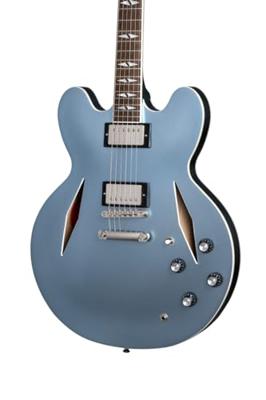Epiphone Dave Grohl DG-335 Pelham Blue semi-akoestische gitaar met koffer - thumbnail