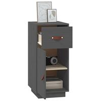 Dressoir 34x40x75 cm massief grenenhout grijs - thumbnail