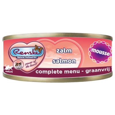 Vers kat mousse zalm 70g Renske - Renske