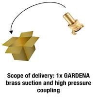GARDENA 07121-20 Messing Zuig- en hoge druk klauwkoppeling Klauwkoppeling, 25 mm (1) Ø - thumbnail