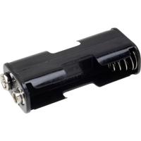 TRU COMPONENTS BH-322-1B Batterijhouder Aantal cellen: 2 AA (penlite) Drukknopaansluiting - thumbnail