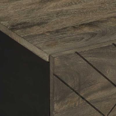 Salontafel 80x50x40 cm massief mangohout zwart Salontafel 80x50x40 cm massief mangohout zwart