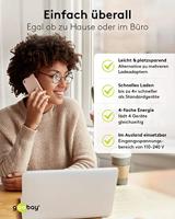 Goobay USB + USB-C snellader tafelmodel 4 poorts 65w zwart - 9550170 - thumbnail