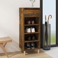 VidaXL Schoenenkast 40x36x105 cm bewerkt hout gerookt eikenkleurig - thumbnail