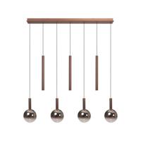 Lucide JASMINE - Hanglamp - LED Dimb. - CCT - 7x4W 2200K/3300K - Geschikt voor vide en hoge plafonds - Koper | Premium - thumbnail