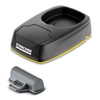 Kärcher Home & Garden Ladestation und Wechselakku für den WV 5 Raamzuiger accessoire Zwart - thumbnail