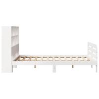 Bedframe zonder matras massief grenenhout wit 120x190 cm - thumbnail