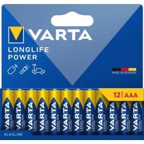 Varta batterij Longlife Power AAA, blister van 12 stuks