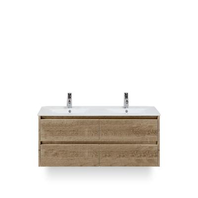 Dante Badmeubelset 120 cm - Natuur Eiken - Keramische Wastafel Wit Enjoy