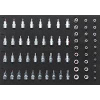 Vigor V2837 Dopsleutel-bitinzetset 1/2 (12.5 mm), 1/4 (6.3 mm), 3/8 (10 mm) 64-delig - thumbnail