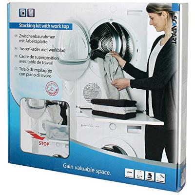 Scanpart Tussenstuk voor Wasmachine/Droger Wit