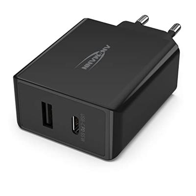 Ansmann Home Charger 254PD USB-oplader 65 W 1x USB-A, 1x USB-C USB PD Zwart Binnen GaN Ansmann Home Charger 254PD USB-oplader 65 W 1x USB-A, 1x USB-C USB PD Zwart Binnen GaN