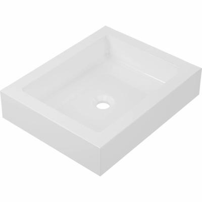 Opbouw Waskom Ziva 50x40x11.2 cm Composiet Mat Wit VM Go Opbouw Waskom Ziva 50x40x11.2 cm Composiet Mat Wit VM Go