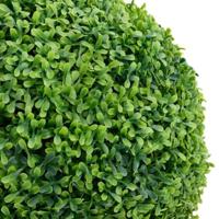 VidaXL Kunstplant met pot buxus bolvorming 50 cm groen - thumbnail