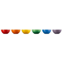 LE CREUSET - Vancouver - Snackschaaltjes 12cm 0,33l New Rainbow 6-dlg - thumbnail