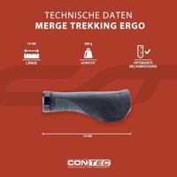 CONTEC handvatten "merge trekking ergo" ct grips merge trekking ergo,140mm,black - thumbnail