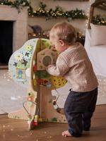 4 seizoenen activiteitenboom gemaakt van FSC® hout meerkleurig - thumbnail