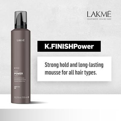 Lakmé Styling K.Finish Power Strong Hold Mousse 300ml