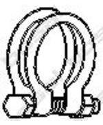 Klemstuk, uitlaatsysteem 250445