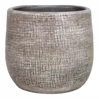 Muurpot mira d16h14cm industrieel wit - thumbnail