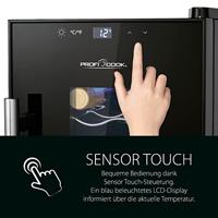 Profi Cook PC-WK 1232 Glaskoelkast 23 l Energielabel: G (A - G) Staand apparaat Zwart - thumbnail