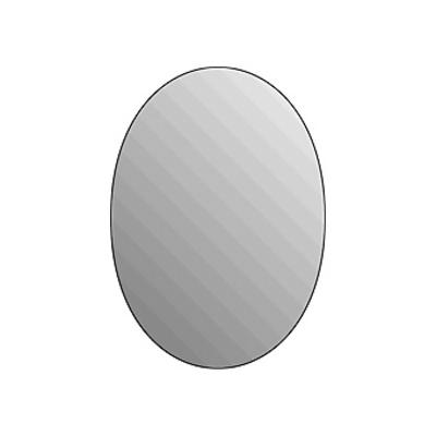 Spiegel Fitline Plieger Ovaal 3mm 38x27cm Zilver