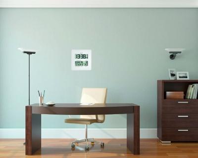 TFA Dostmann 60.4509.02 Zendergestuurd Wandklok 27 mm x 195 mm x 195 mm Wit