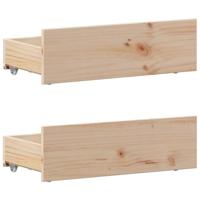 Bedframe zonder matras met hoofdbord grenenhout 90x190 cm - thumbnail