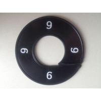 Maatring 9cm zwart/wit 9 - thumbnail