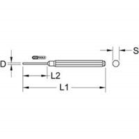 KS TOOLS Ks-tools pendrijver pin punch 150x10x3 ks - thumbnail