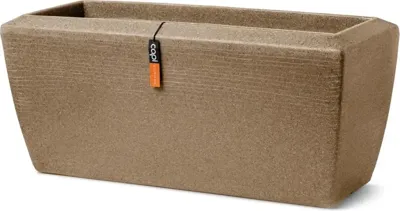 Capi plantenbak rechthoekig Arc Granite 90x35x40 cm taupe