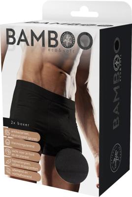 Naproz Bamboo Men's Original Boxer Zwart 2-Pack S Naproz Bamboo Men's Original Boxer Zwart 2-Pack S