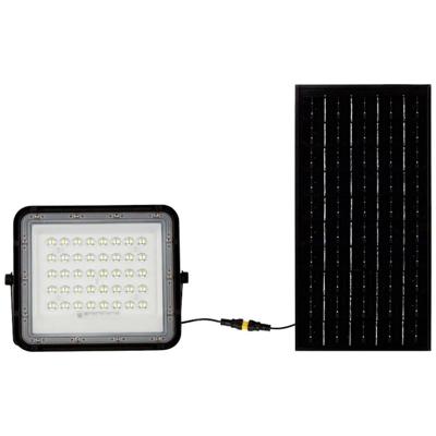 V-TAC VT-80W 7824 LED-schijnwerper, Zonne-energiemodule 19 W Neutraalwit Zwart