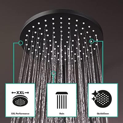 Hansgrohe Vernis Blend showerpipe met thermostaat ecosmart mat zwart 26089670 - thumbnail