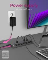 ICY BOX-HUB1701-C3 7 port USB 3.0 Type-A Hub - thumbnail