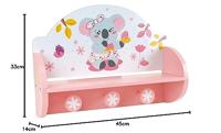 Wandkapstok Fun House Roze Hout MDF (33 x 46 x 15 cm) - thumbnail