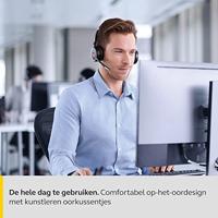 Jabra Evolve 75 UC Wireless Stereo On-Ear Headset – Unified Communications Optimised Headphones With Long-Lasting Battery and Charging Stand – USB Bluetooth Adapter – Black - thumbnail