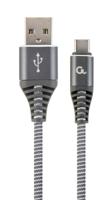 Gembird CC-USB2B-AMCM-1M-WB2 USB-kabel 1,8 m USB 2.0 USB A USB C Grijs, Wit - thumbnail