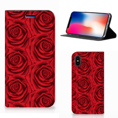 Apple iPhone X | Xs Smart Cover Red Roses Apple iPhone X | Xs Smart Cover Red Roses