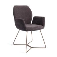 Jesper Home Eetkamerstoel 'Misaki' Beehive Rose, kleur Almost Black - thumbnail